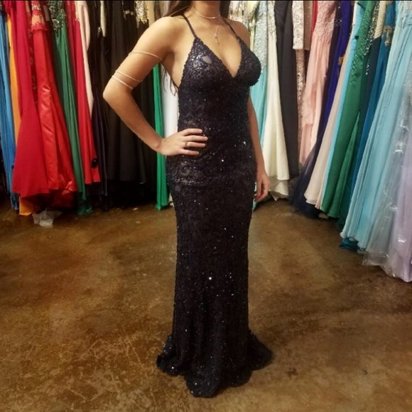 Blue Prom Dress - Picture 3 of 4